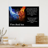 火と氷の手でアイスパントポスター ポスター (キッチン)