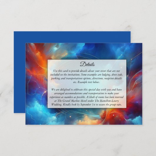 火と氷の星の結婚融合 エンクロージャーカード (正面/裏面)