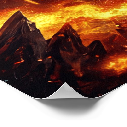 火と氷の竜 ポスター (角)