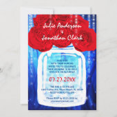 火と氷の結婚式招待状|赤と青 招待状 (正面)