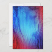 火と氷の結婚式招待状|赤と青 招待状 (裏面)