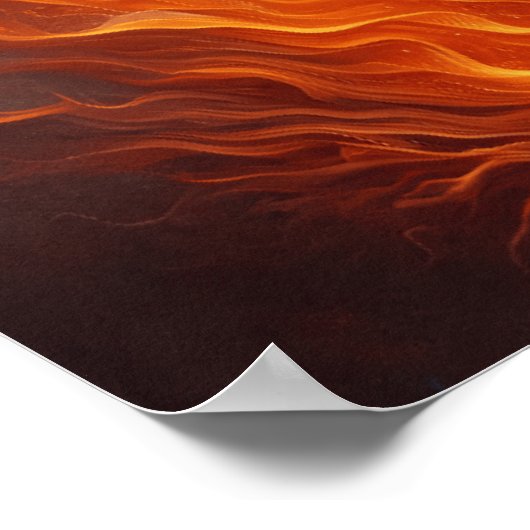 火と氷の融合 ポスター (角)