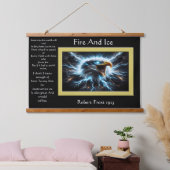 火と氷の雷鳥が上昇 吊り下げ型タペストリー (寝室)