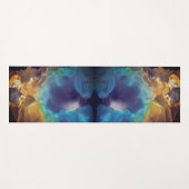 火と氷ザ孤独な抽象芸術星雲 ヨガマット (正面(横))