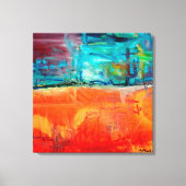 火と氷 キャンバスプリント (正面)