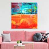 火と氷 キャンバスプリント (インサイチュ (リビング))