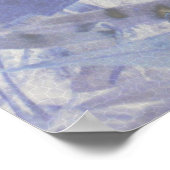 火と氷、デジタル抽象芸術 ポスター (角)