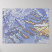 火と氷、デジタル抽象芸術 ポスター (正面)