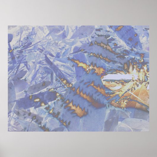 火と氷、デジタル抽象芸術 ポスター (正面)