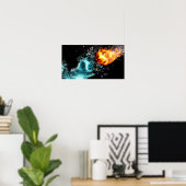 火と氷 ポスター (ホームオフィス)