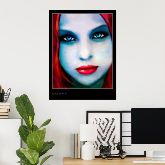 火と氷 ポスター (ホームオフィス)