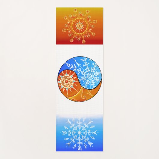 火と氷 ヨガマット (正面)