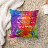 [火と氷]レインボーボホーバタフライタイダイ クッション (ブランケット)