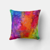 [火と氷]レインボーボホーバタフライタイダイ クッション (裏面)