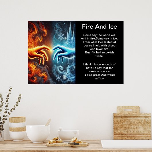 火と氷：Touch ポスター (キッチン)