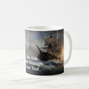 火と泡: 1805年のイギリス軍艦 コーヒーマグカップ