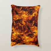 火と炎のパターン アクセントクッション (裏面(縦))