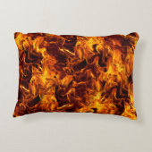 火と炎のパターン アクセントクッション (裏面)