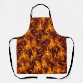 火と炎のパターン エプロン (正面)