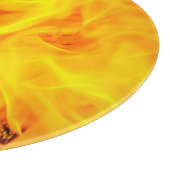 火と炎のパターン カッティングボード (角)