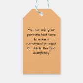 火と炎のパターン ギフトタグ (裏面)