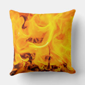 火と炎のパターン クッション (裏面)