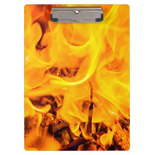 火と炎のパターン クリップボード (正面)