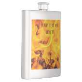 火と炎のパターン フラスク (右)