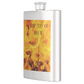 火と炎のパターン フラスク (左)