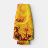 火と炎のパターン ボトルクーラー (正面)