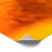 火と炎のパターン ポスター (角)