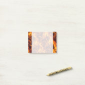 火と炎のパターン ポストイット (デスク上)