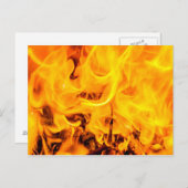 火と炎のパターン ポストカード (正面/裏面)