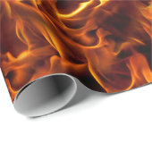 火と炎のパターン ラッピングペーパー (ロールコーナー)