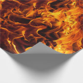 火と炎のパターン ラッピングペーパー (角)