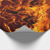 火と炎のパターン ラッピングペーパー (角)