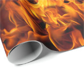 火と炎のパターン ラッピングペーパー (ロールコーナー)