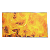 火と炎のパターン 枕カバー (裏面-左)