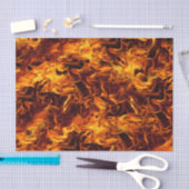 火と炎のパターン 薄葉紙 (クラフト)