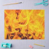 火と炎のパターン 薄葉紙 (クラフト)