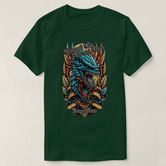 火と炎を通して Tシャツ (デザイン正面)