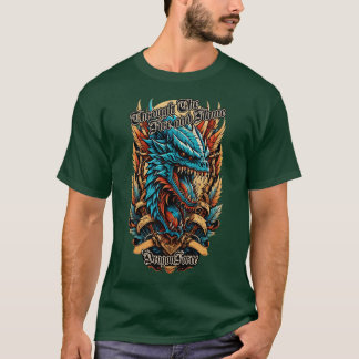 火と炎を通して Tシャツ
