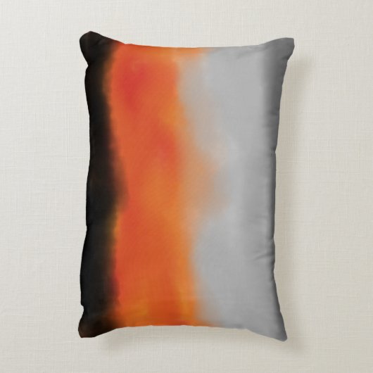 火と煙の水の色アクセント枕 アクセントクッション (裏面(縦))