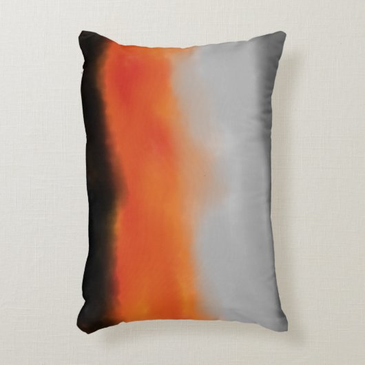 火と煙の水の色アクセント枕 アクセントクッション (正面(垂直))