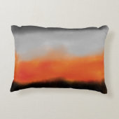 火と煙の水の色アクセント枕 アクセントクッション (裏面)