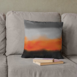 火と煙の水カラー装飾用クッション クッション