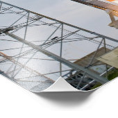 火と煙は離陸を示す フォトプリント            (角)