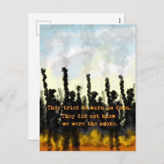 火と煙 シーズンポストカード (正面/裏面)