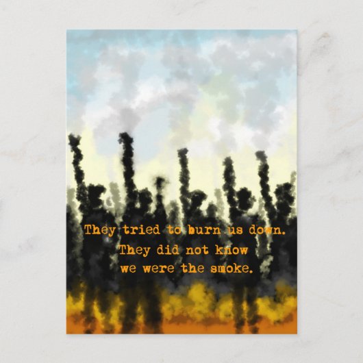 火と煙 シーズンポストカード (正面)