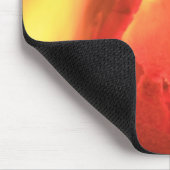 火と燃える木のマウスパッド マウスパッド (コーナー)